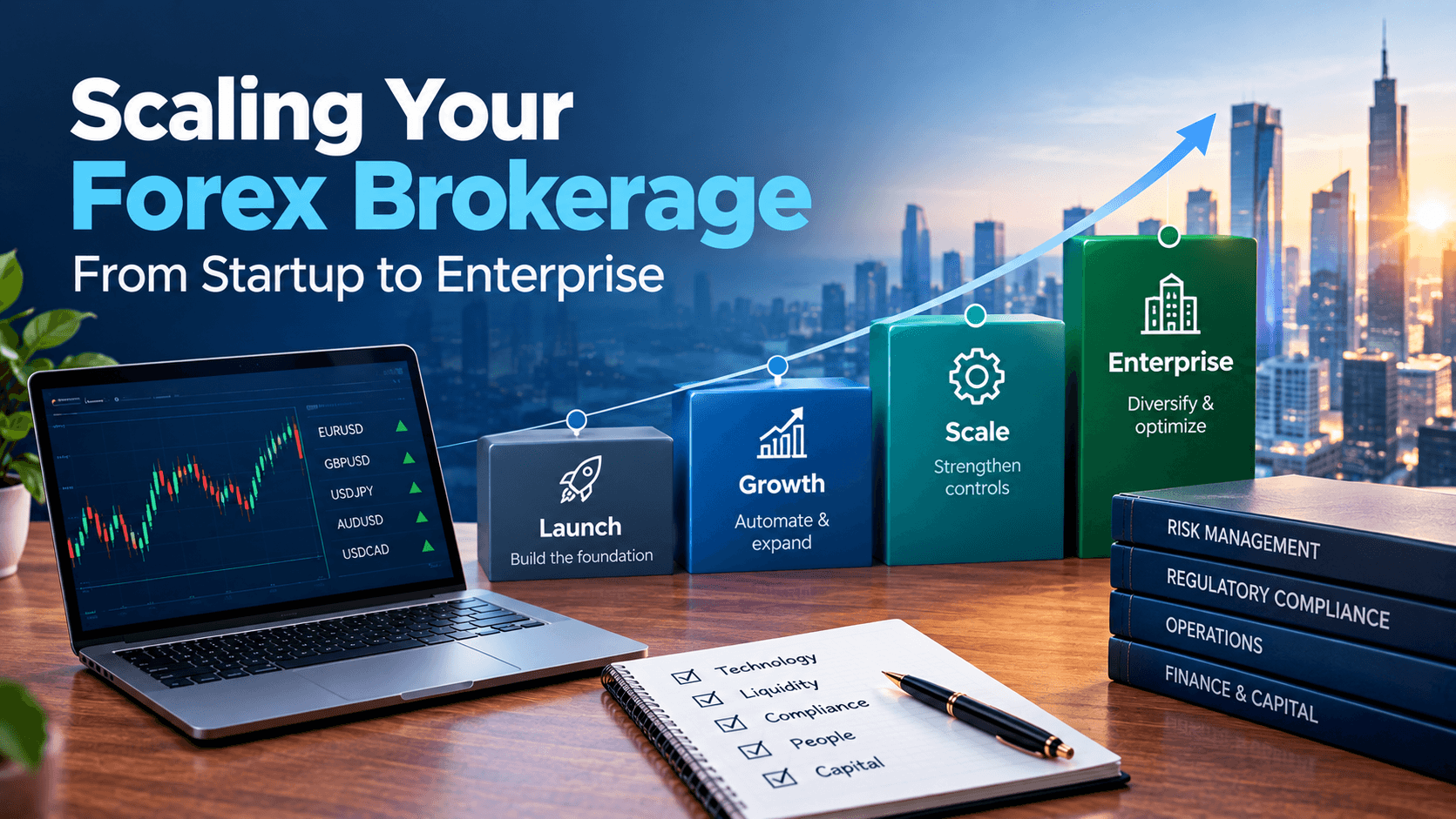 scaling a forex brokerage