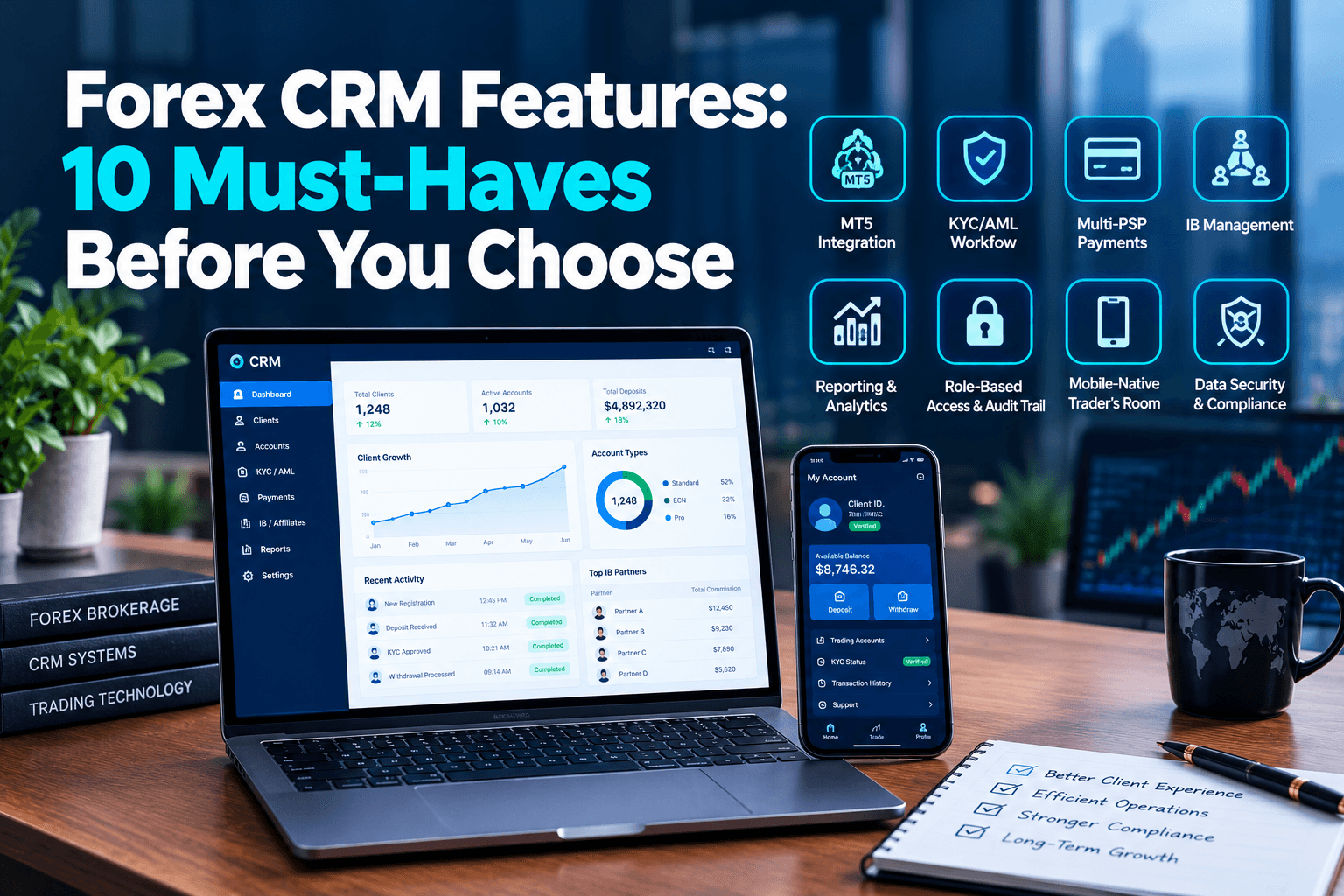 forex CRM features