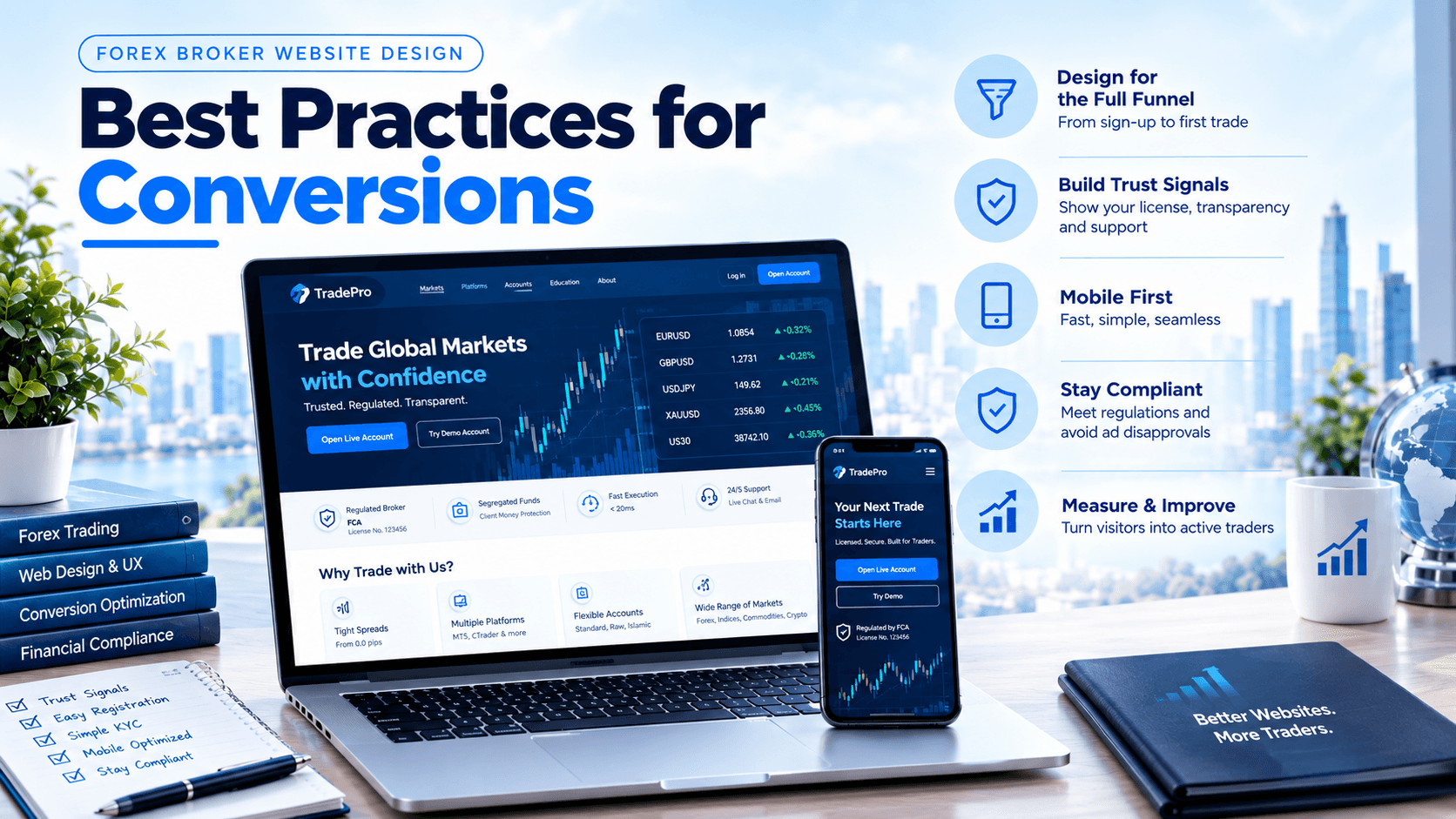 forex broker website design