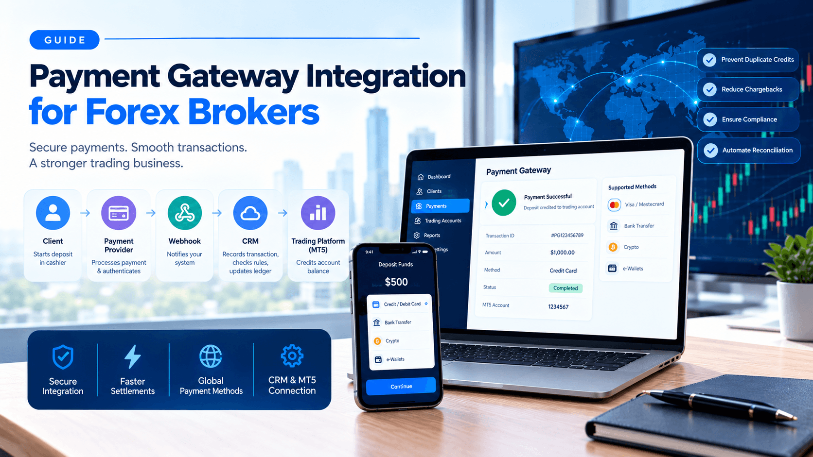 payment gateway integration for forex brokers